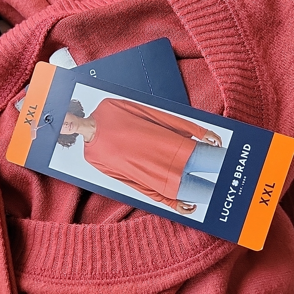 Lucky Brand Plus Size Burnt Orange Lightweight Sweater Size XXL - Picture 5 of 6